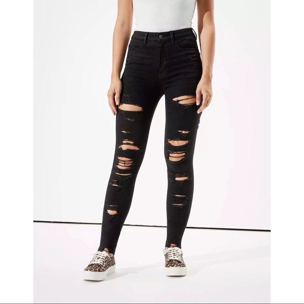 AEO Dream Ripped Highest Waist Jegging